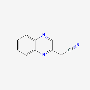 2-(Quinoxalin-2-yl)acetonitrile chemical structure (CAS 14068-13-4)