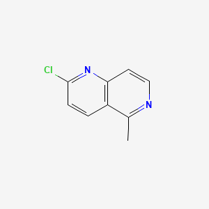 2-Chloro-5-methyl-1,6-naphthyridine chemical structure (CAS 140692-93-9)
