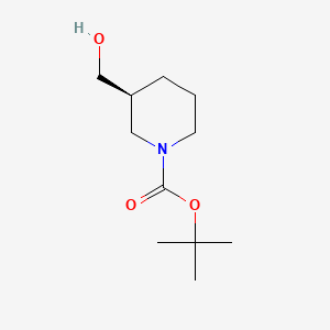 tert-Butyl (S)-3-(hydroxymethyl)piperidine-1-carboxylate chemical structure (CAS 140695-84-7)