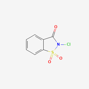 2-Chlorobenzo[d]isothiazol-3(2H)-one 1,1-dioxide chemical structure (CAS 14070-51-0)