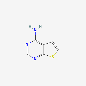 Thieno[2,3-d]pyrimidin-4-amine chemical structure (CAS 14080-56-9)