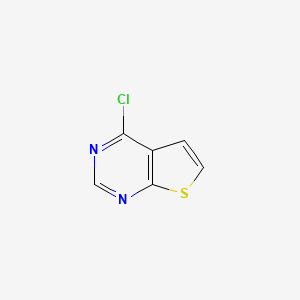 4-Chlorothieno[2,3-d]pyrimidine chemical structure (CAS 14080-59-2)