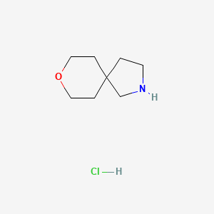 8-Oxa-2-azaspiro[4.5]decane hydrochloride chemical structure (CAS 1408074-48-5)