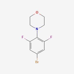 4-(4-Bromo-2,6-difluorophenyl)morpholine chemical structure (CAS 1408074-69-0)