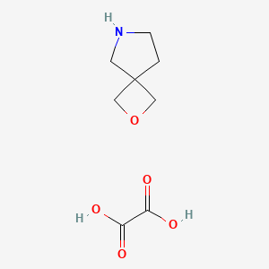 2-Oxa-6-azaspiro[3.4]octane oxalate chemical structure (CAS 1408075-00-2)
