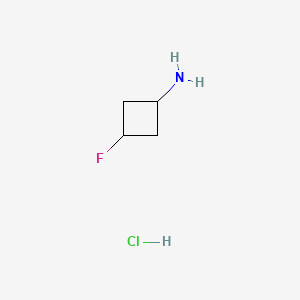 cis-3-Fluorocyclobutanamine hydrochloride chemical structure (CAS 1408075-13-7)