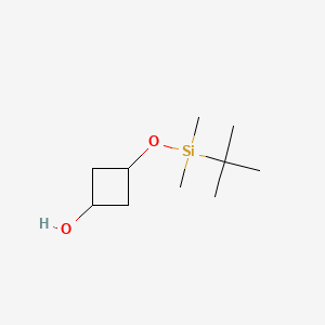 trans-3-((tert-Butyldimethylsilyl)oxy)cyclobutanol chemical structure (CAS 1408075-44-4)