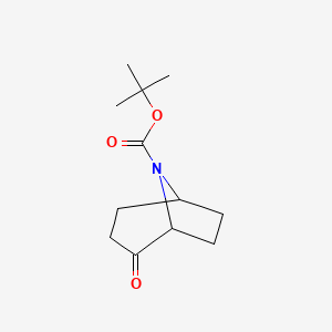 8-Boc-2-oxo-8-azabicyclo[3.2.1]octane chemical structure (CAS 1408076-39-0)