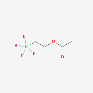 Potassium (2-acetoxyethyl)trifluoroborate chemical structure (CAS 1408168-77-3)