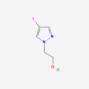 2-(4-Iodo-1H-pyrazol-1-yl)ethanol chemical structure (CAS 1408334-75-7)
