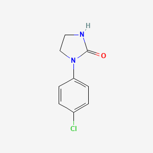 1-(4-Chlorophenyl)-2-imidazolidinone chemical structure (CAS 14088-99-4)