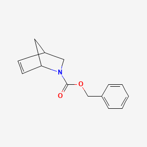 Benzyl 2-azabicyclo[2.2.1]hept-5-ene-2-carboxylate chemical structure (CAS 140927-07-7)