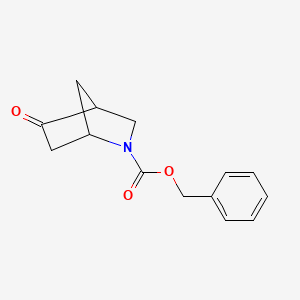 Benzyl 5-oxo-2-azabicyclo[2.2.1]heptane-2-carboxylate chemical structure (CAS 140927-13-5)