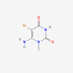 6-Amino-5-bromo-1-methylpyrimidine-2,4(1H,3H)-dione chemical structure (CAS 14094-37-2)