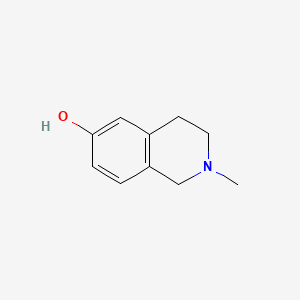 2-Methyl-1,2,3,4-tetrahydroisoquinolin-6-ol chemical structure (CAS 14097-39-3)