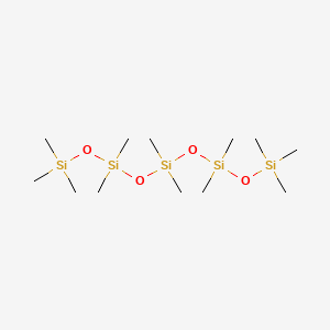1,1,1,3,3,5,5,7,7,9,9,9-Dodecamethylpentasiloxane chemical structure (CAS 141-63-9)