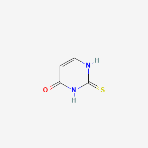 4-Hydroxypyrimidine-2(1H)-thione chemical structure (CAS 141-90-2)