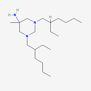 1,3-Bis(2-ethylhexyl)-5-methylhexahydropyrimidin-5-amine chemical structure (CAS 141-94-6)