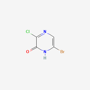 6-Bromo-3-chloropyrazin-2(1H)-one chemical structure (CAS 1410166-55-0)