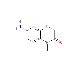 7-Amino-4-methyl-2H-benzo[b][1,4]oxazin-3(4H)-one chemical structure (CAS 141068-81-7)