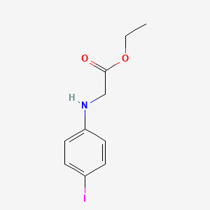 Ethyl 2-((4-iodophenyl)amino)acetate chemical structure (CAS 14108-76-0)