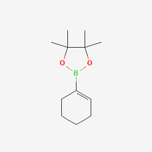 2-(Cyclohex-1-en-1-yl)-4,4,5,5-tetramethyl-1,3,2-dioxaborolane chemical structure (CAS 141091-37-4)