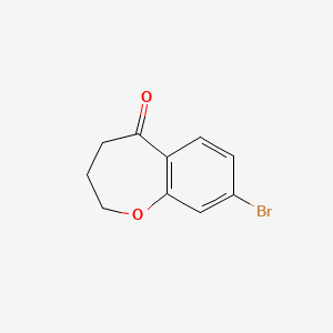 8-Bromo-3,4-dihydrobenzo[b]oxepin-5(2H)-one chemical structure (CAS 141106-23-2)