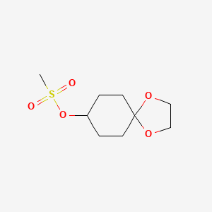 1,4-Dioxaspiro[4.5]decan-8-yl methanesulfonate chemical structure (CAS 141120-33-4)