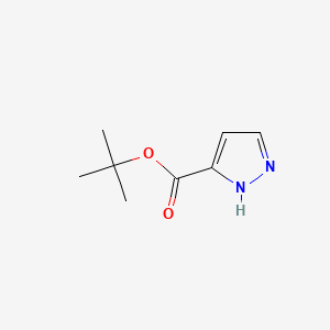 tert-Butyl 1H-pyrazole-3-carboxylate chemical structure (CAS 141178-50-9)