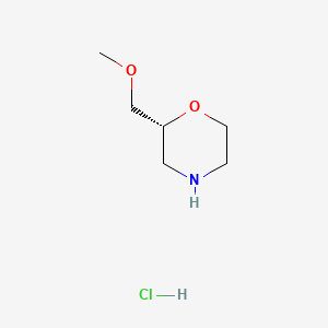 (R)-2-(Methoxymethyl)morpholine hydrochloride chemical structure (CAS 141196-39-6)