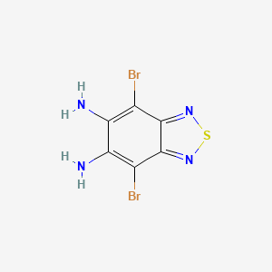 4,7-Dibromobenzo[c][1,2,5]thiadiazole-5,6-diamine chemical structure (CAS 141215-32-9)