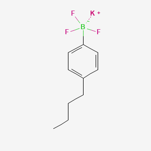 Potassium (4-butylphenyl)trifluoroboranuide chemical structure (CAS 1412414-09-5)