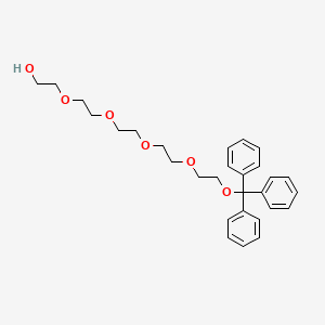 1,1,1-Triphenyl-2,5,8,11,14-pentaoxahexadecan-16-ol chemical structure (CAS 141282-24-8)