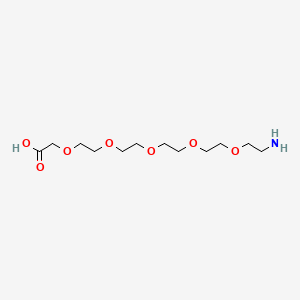 17-Amino-3,6,9,12,15-pentaoxaheptadecanoic acid chemical structure (CAS 141282-35-1)