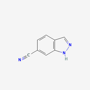 1H-Indazole-6-carbonitrile chemical structure (CAS 141290-59-7)