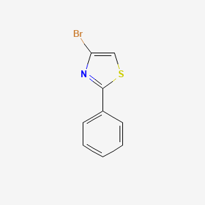 4-Bromo-2-phenylthiazole chemical structure (CAS 141305-40-0)