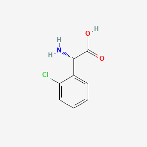 (S)-2-Amino-2-(2-chlorophenyl)acetic acid chemical structure (CAS 141315-50-6)