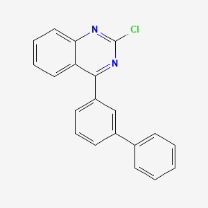 4-([1,1'-Biphenyl]-3-yl)-2-chloroquinazoline chemical structure (CAS 1413365-66-8)