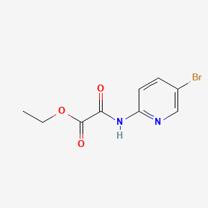Ethyl 2-((5-bromopyridin-2-yl)amino)-2-oxoacetate chemical structure (CAS 141354-54-3)