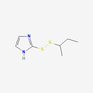 2-(sec-Butyldisulfanyl)-1H-imidazole chemical structure (CAS 141400-58-0)