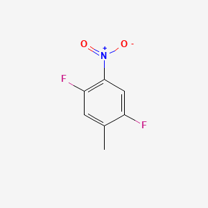 1,4-Difluoro-2-methyl-5-nitrobenzene chemical structure (CAS 141412-60-4)