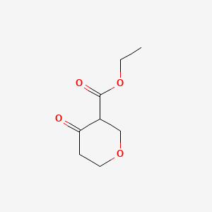 Ethyl 4-oxotetrahydro-2H-pyran-3-carboxylate(mixture of isomers) chemical structure (CAS 141419-94-5)