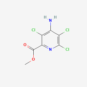 Methyl 4-amino-3,5,6-trichloropicolinate chemical structure (CAS 14143-55-6)