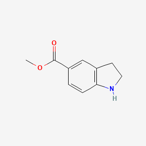 Methyl indoline-5-carboxylate chemical structure (CAS 141452-01-9)