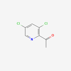 1-(3,5-Dichloropyridin-2-yl)ethanone chemical structure (CAS 141454-65-1)