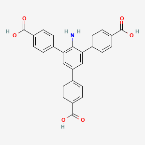 2'-Amino-5'-(4-carboxyphenyl)-[1,1':3',1''-terphenyl]-4,4''-dicarboxylic acid chemical structure (CAS 1414662-67-1)