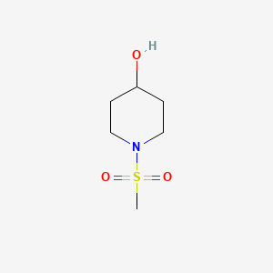 1-(Methylsulfonyl)piperidin-4-ol chemical structure (CAS 141482-19-1)