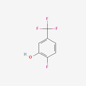 2-Fluoro-5-trifluoromethylphenol chemical structure (CAS 141483-15-0)
