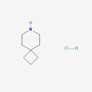 7-Azaspiro[3.5]nonane hydrochloride chemical structure (CAS 1414885-16-7)