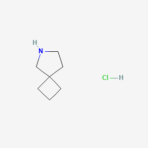 6-Azaspiro[3.4]octane hydrochloride chemical structure (CAS 1414885-18-9)